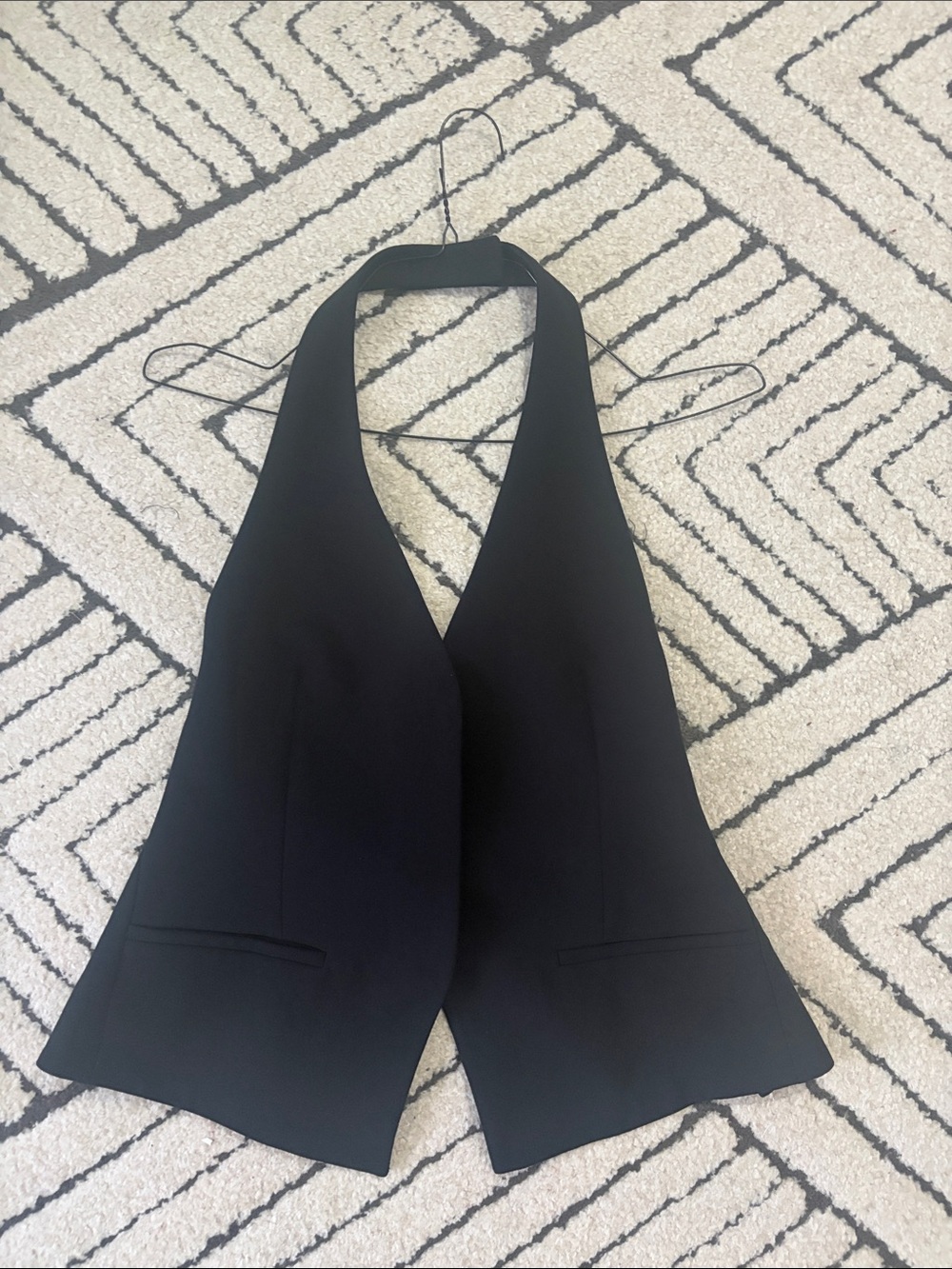 Aritzia Black Halter Neck Vest
